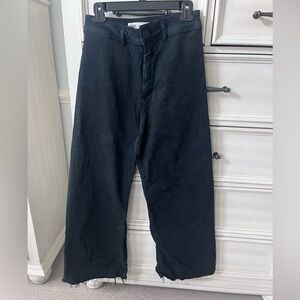 Zara Black Flare Wide Leg Jeans